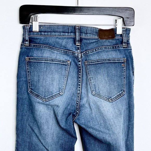 Madewell Jeans Womens 26 High Riser Skinny Medium Wash Blue Distressed Denim - Picture 6 of 6
